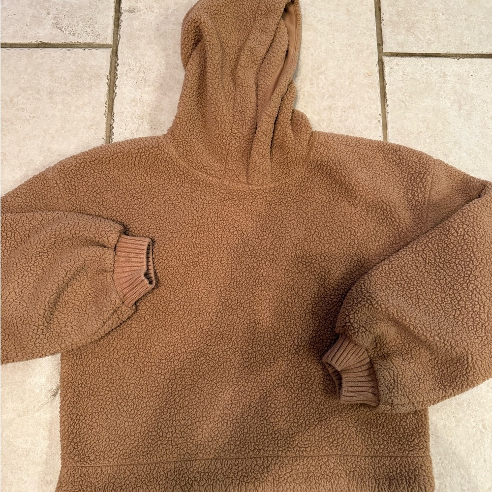 Abercrombie & Fitch Tan Sherpa Jacket